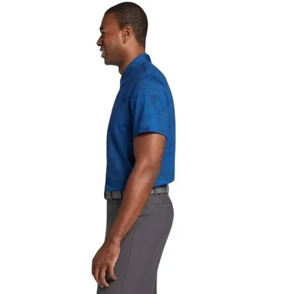 NWT VRST XXL Mens Blue Graphic Polo Golf Shirt Moisture-Wicking & Breathable - Picture 4 of 15